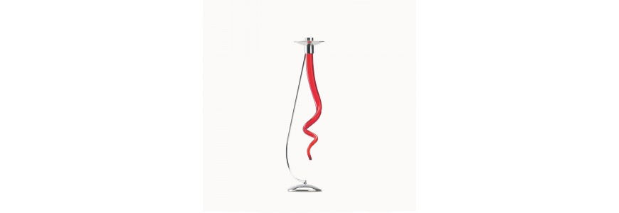 Candle Holder - Streamer Rosso